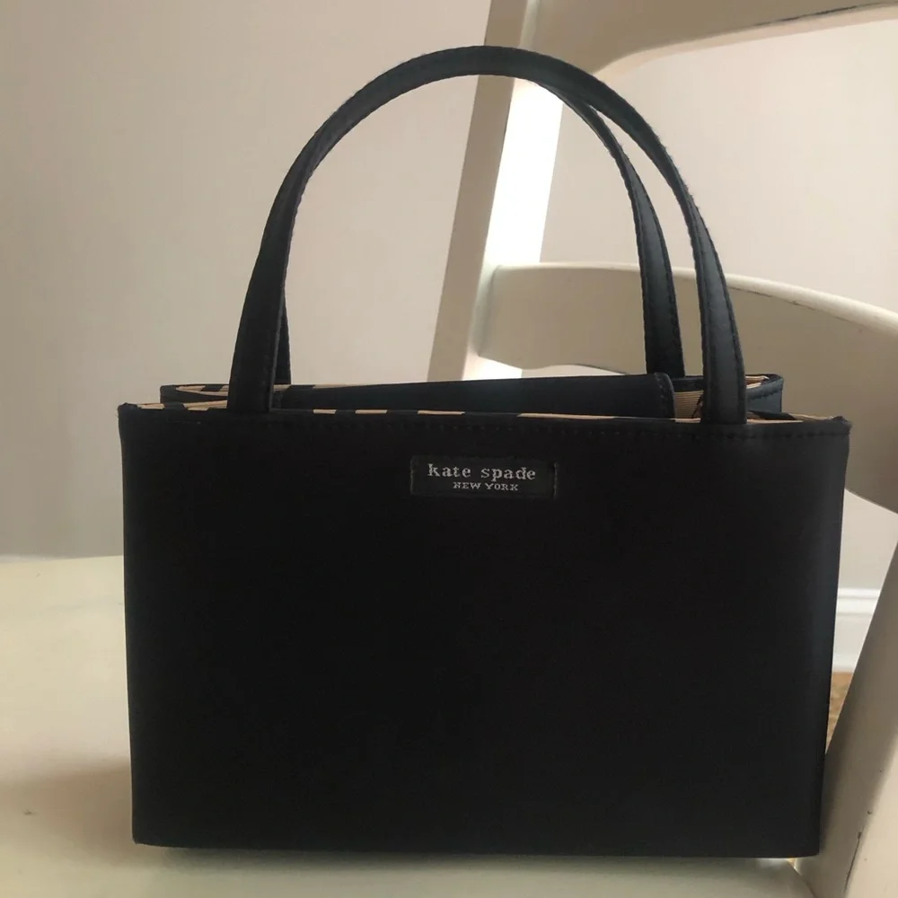 Kate Spade Vintage Nylon Small or Mini Box Bag. Flap and Snap Closure